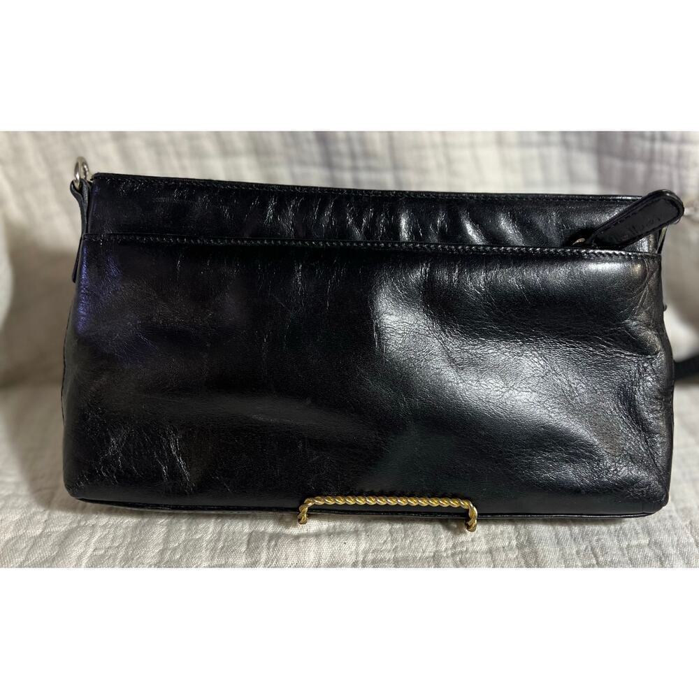 Talbot Black Leather shoulder bag - Picture 3 of 7